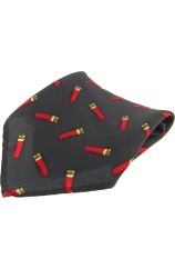 Soprano Green Shotgun Cartridge Silk Pocket Square