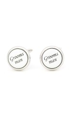 Soprano Grooms Man Enamelled Cufflinks