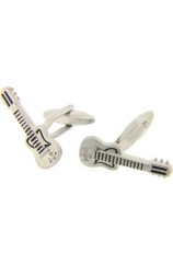 Soprano Guitar Silver Colour Cufflinks