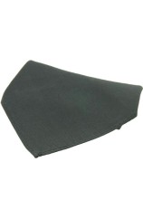 Soprano Plain Charcoal Diagonal Twill Mens Silk Pocket Square