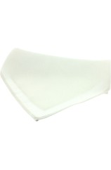 Soprano Plain White Satin Silk Mens Silk Pocket Square