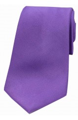 Soprano Purple Satin Silk Tie