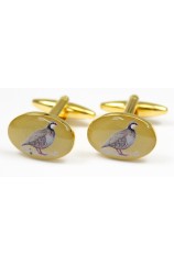 Soprano Red Legged Country Partridge Cufflinks