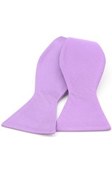 Soprano Satin Silk Lilac Luxury Self Tied Bow Tie