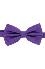 Soprano Satin Silk Purple Luxury Bow Tie