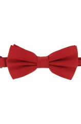 Soprano Satin Silk Red Luxury Bow Tie