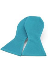 Soprano Satin Silk Teal Luxury Self Tied Bow Tie