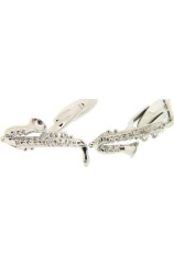 Soprano Saxophone Silver Colour Cufflinks