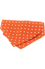 Soprano Silk Orange Polka Dot Cravat