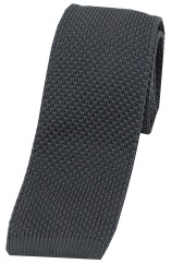 Soprano Slate Grey Knitted Polyester Tie