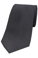 Soprano Slate Grey Satin Silk Tie