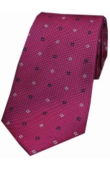 Soprano Tiny Flowers Wine Silk Tie