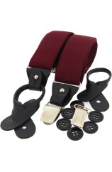 Soprano Wine 35mm Leather End Braces